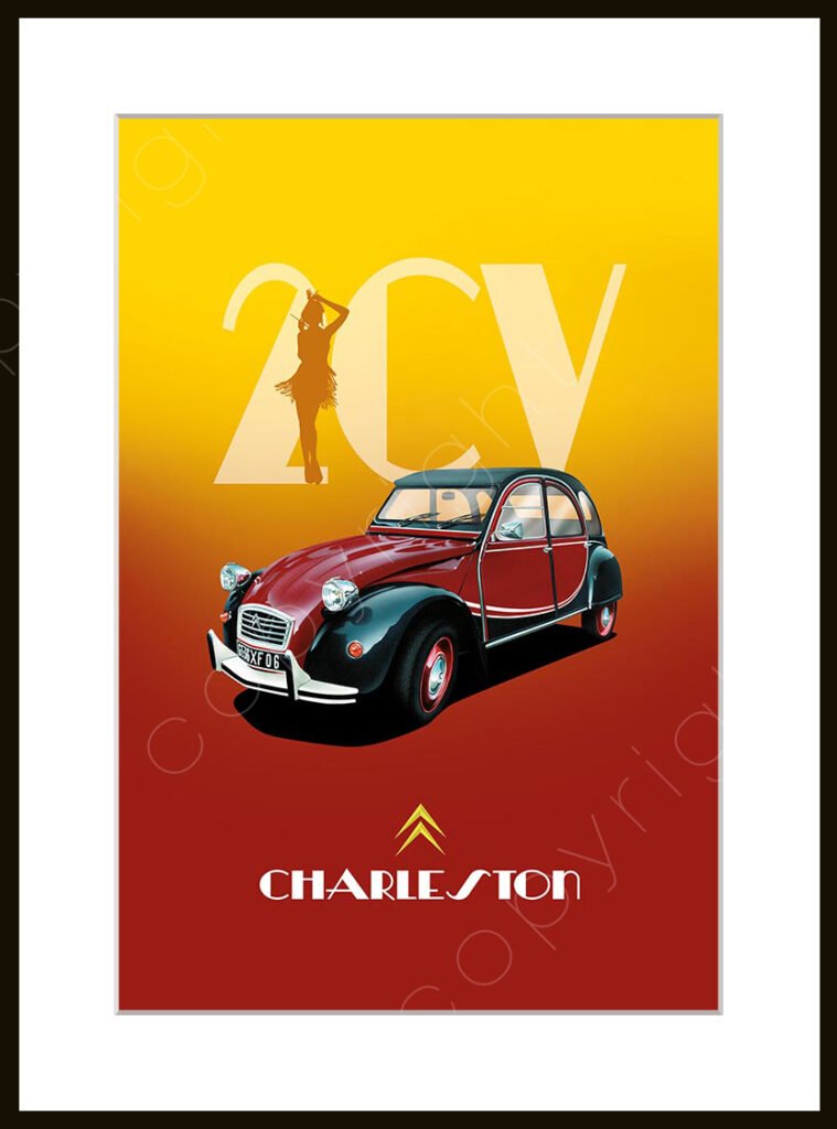Affiche poster voiture vintage automobile collection