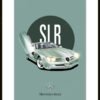 Mercedes SLR - - Poster affiche voiture collection vyntage